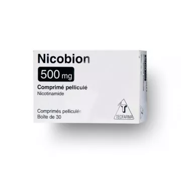 Nicobion 500mg de vitamina PP nicotinamida 30 comprimidos