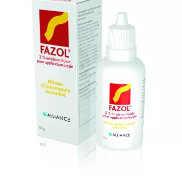 Fazol 2% émultion isoconazolo anti-fungine 30G