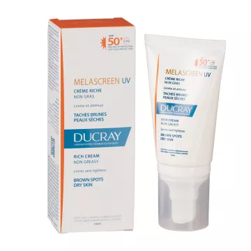 Melascreen UV Spf50 + Crema Rica Ducray 40ml