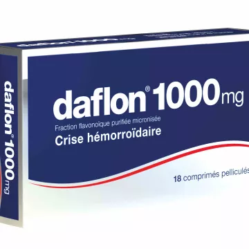 DAFLON 1000MG HÉMORROÏDE 30 COMPRIMÉS