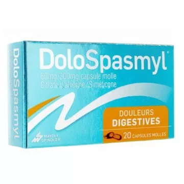 DOLOSPASMYL Alvérine Antispasmodic with digestive aim 20 capsules