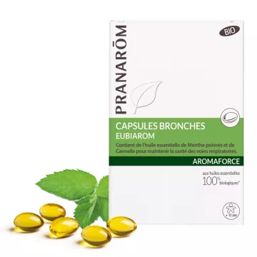 AROMAFORCE brônquios 30 cápsulas Pranarom Bio