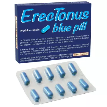 Erectonus blauwe pil 10 capsules