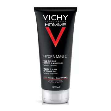 VICHY MAN gel de ducha hidra mag cuerpo y cabello 200ml