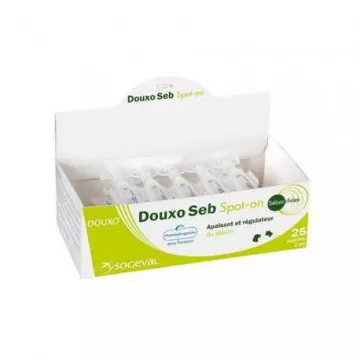 DOUXO SEBORRHEE SPOT ON Anti-Seborrhea Solution 25 Pipettes