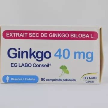 GINKGO BILOBA EG LABO 40mg 90 comprimés