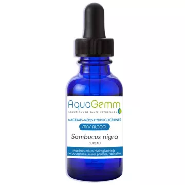 Elderberry organic Aquagemm Alcohol-free bud macerate Gemmotherapy