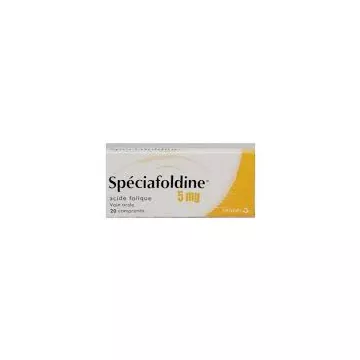 SPECIAFOLDINE 5MG Acide Folique 20 comprimés