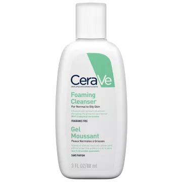 CeraVe Gel Moussant Visage peau normale à grasse / à tendance acnéique