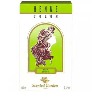 Scented Garden Poudre colorante au Henné Brun 100G