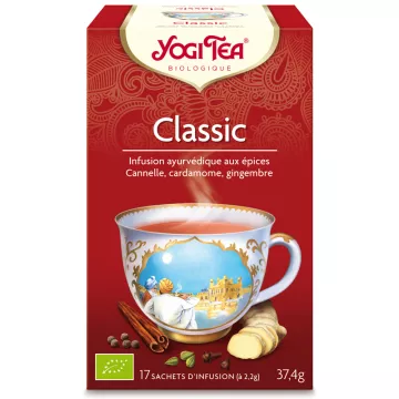 Yogi Tea Tisane classic cannelle Infusion Ayurvédique 17 infusettes