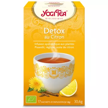 Yogi Tea Tisane detox citron Infusion Ayurvédique 17 Sachets