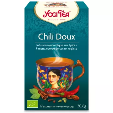 Chá Yogi Sweet Chili Chá de Ervas Ayurvédico 17 Saquetas