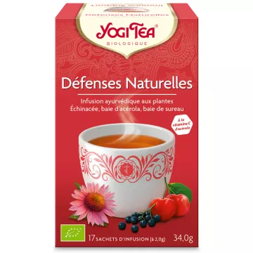 Yogi Tea Herbal Tea Difese naturali a base di infusione ayurvedica 17 bustine