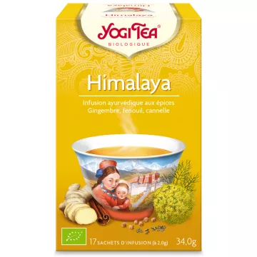 Yogi Chá Chá de ervas Himalaia Ayurveda Infusão 17 saquetas