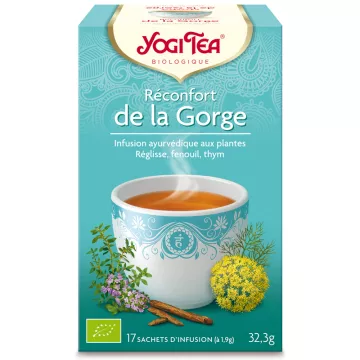Yogi Tea Herbal Tea Throat Nutritiva Infusión Ayurvédica 17 Bolsitas
