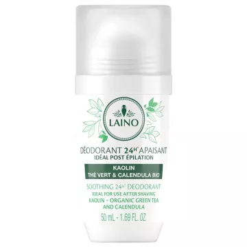 Laino Desodorante Eficacia 24H Caolín y Extracto de Té Verde Ecológico 50ml