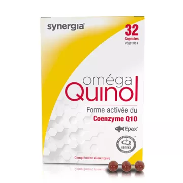 OMEGA QUINOL ubiquinol Omega3 SYNERGIA 32 cápsulas