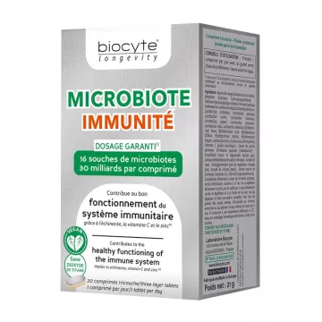 MICROBIOTE Immunité Echinacée BIOCYTE 20 comprimés