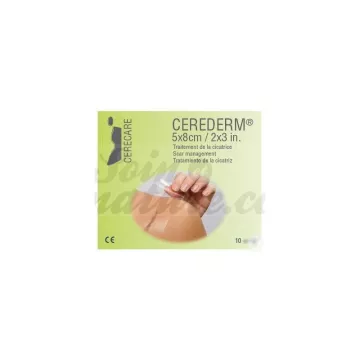CEREDERM Silicone adhesive bandages 5x8CM / 10