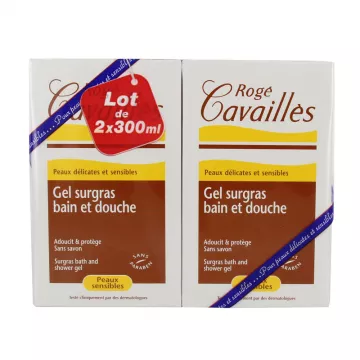 Rogé Cavaillès Gel surgras Bain et Douche Hydratant 2 x 300 ml