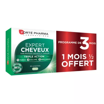 Forté Pharma EXPERT CHEVEUX triple action 28 comprimés