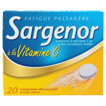 Sargenor Vitamina C Fatiga Temporal 20 comprimidos