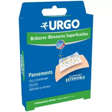 Urgo Brandwonden - Oppervlakkige wonden Groot Verband x 4