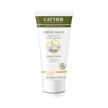 Crema Cattier Manos secas 75 ml.