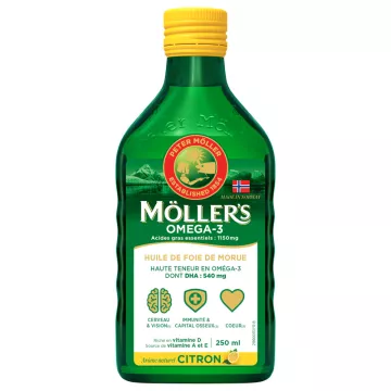 Olio di fegato di merluzzo al limone Möller's 250 ml