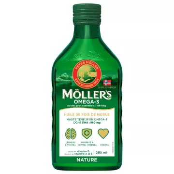 Aceite de Hígado de Bacalao Natural Möller's 250ml