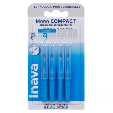 Inava Mono Compact 4 spazzolini interdentali 0,8 mm