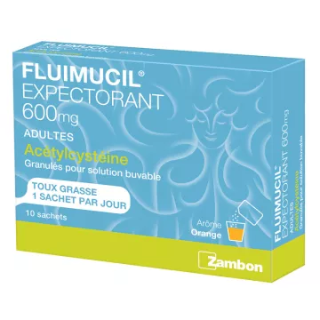 FLUIMUCIL Acetylcysteine 600mg Adult 10 sachets