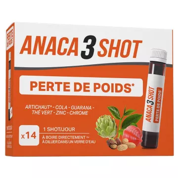 Anaca3 Shot Perte de poids Boisson 14 Flacons