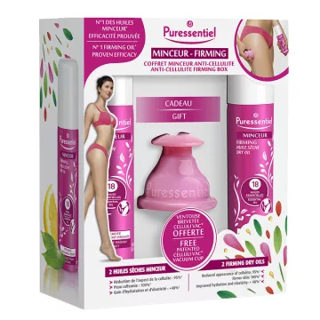 Puressentiel Set regalo dimagrante anticellulite Sistema di coppettazione CelluliVac