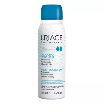 Uriage desodorante aerossol frescor 24h125 ml