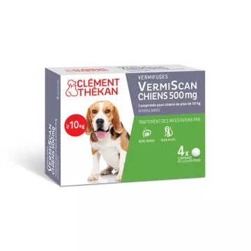 VermiScan Scanil Vermifuge Honden Clément Thékan 4 tabletten