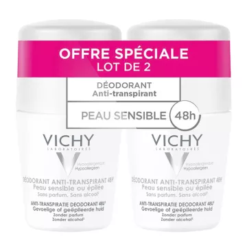 Vichy Anti transpirant déodorant Roll on peau sensible 50ml