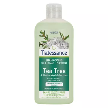 Natessance Tea Tree Shampoing Équilibrant Purifiant 250ml 