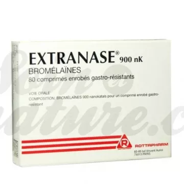 EXTRANASE 900 NK BROMÉLAINE 40 / 80 TABLETAS