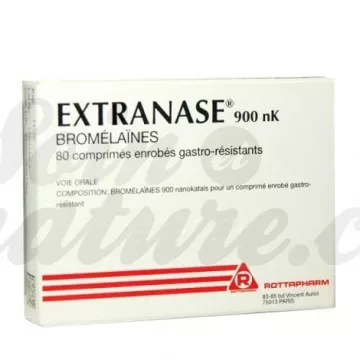 Extranase 900 NK Bromelaína em comprimidos