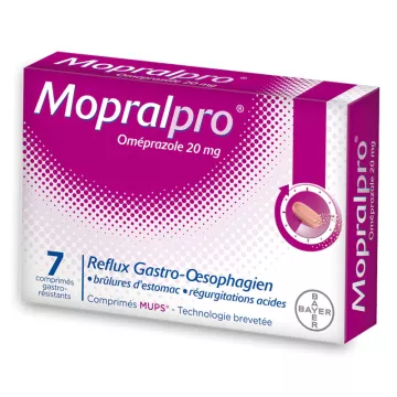 Mopralpro Omeprazol 20 mg capsules