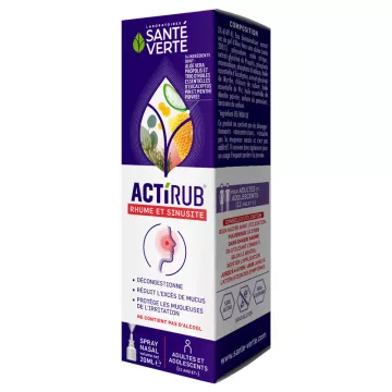 Santé Verte Actirub Koude en Sinusitis Neusspray 20ml