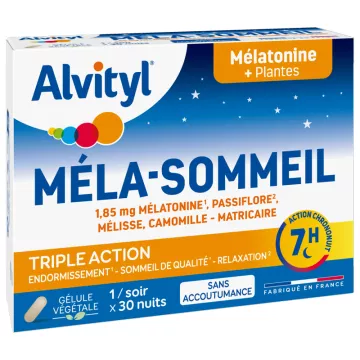 Mela-Sleep Melatonin Complex Govital 30 Capsules