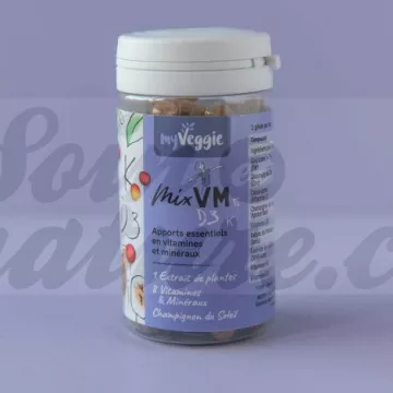 MyVeggie MIX VM Vitaminas Minerais 60 cápsulas