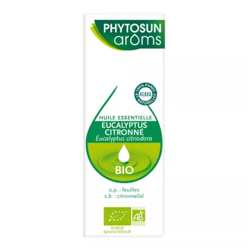 HUILE ESSENTIELLE EUCALYPTUS CITRONNÉ 10ML Eucalyptus citriodora PHYTOSUN AROMS 