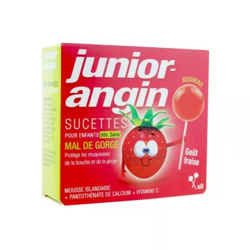 Melisana Junior Angin sucette fraise x8