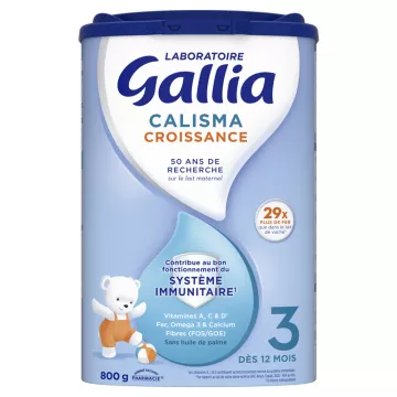 Gallia Calisma Croissance 3 Système Immunitaire Dès 12 Mois 800 g