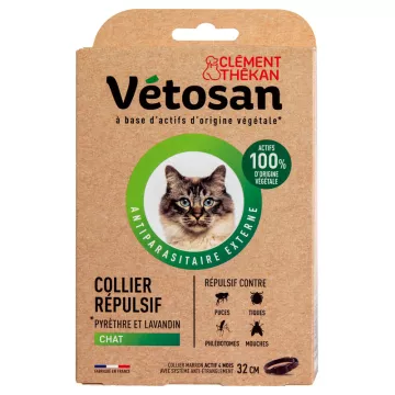 Coleira repelente de vetosan para gatos