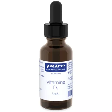 Encapsulação pura de vitamina D3 líquida 22,5 ml de líquido